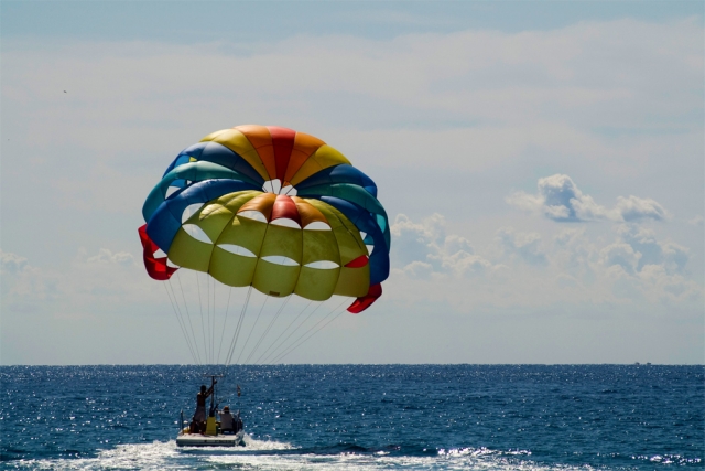 Volando en parascending